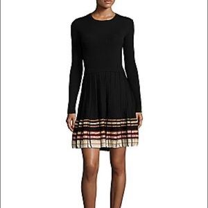 Red Valentino Pleated Knit Dress Size L